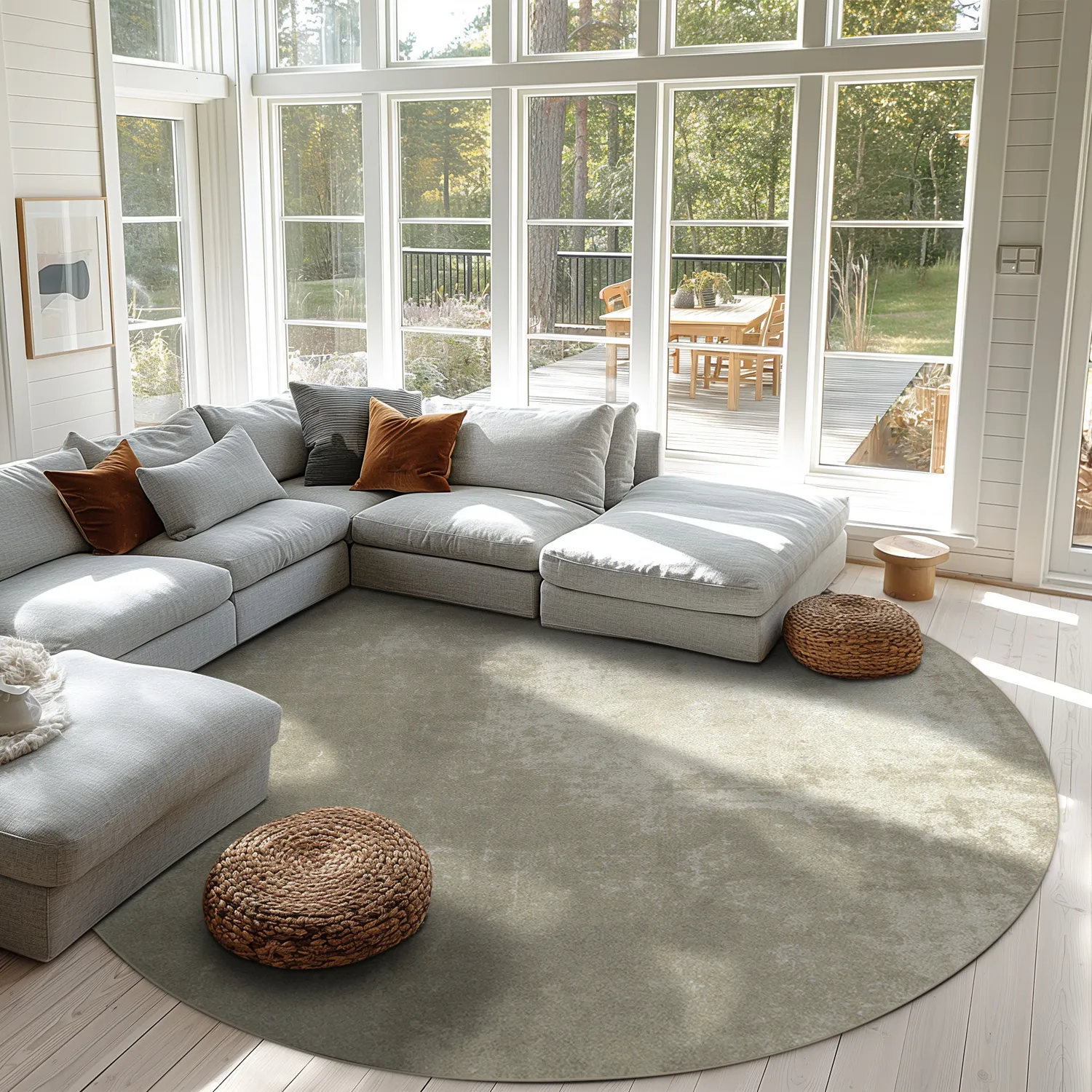 Round rug - Lynton (beige)
