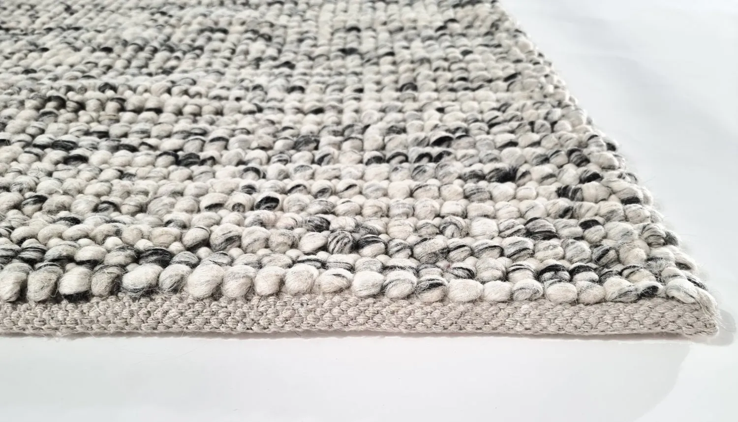 Wool rug - Mesra (black/white)