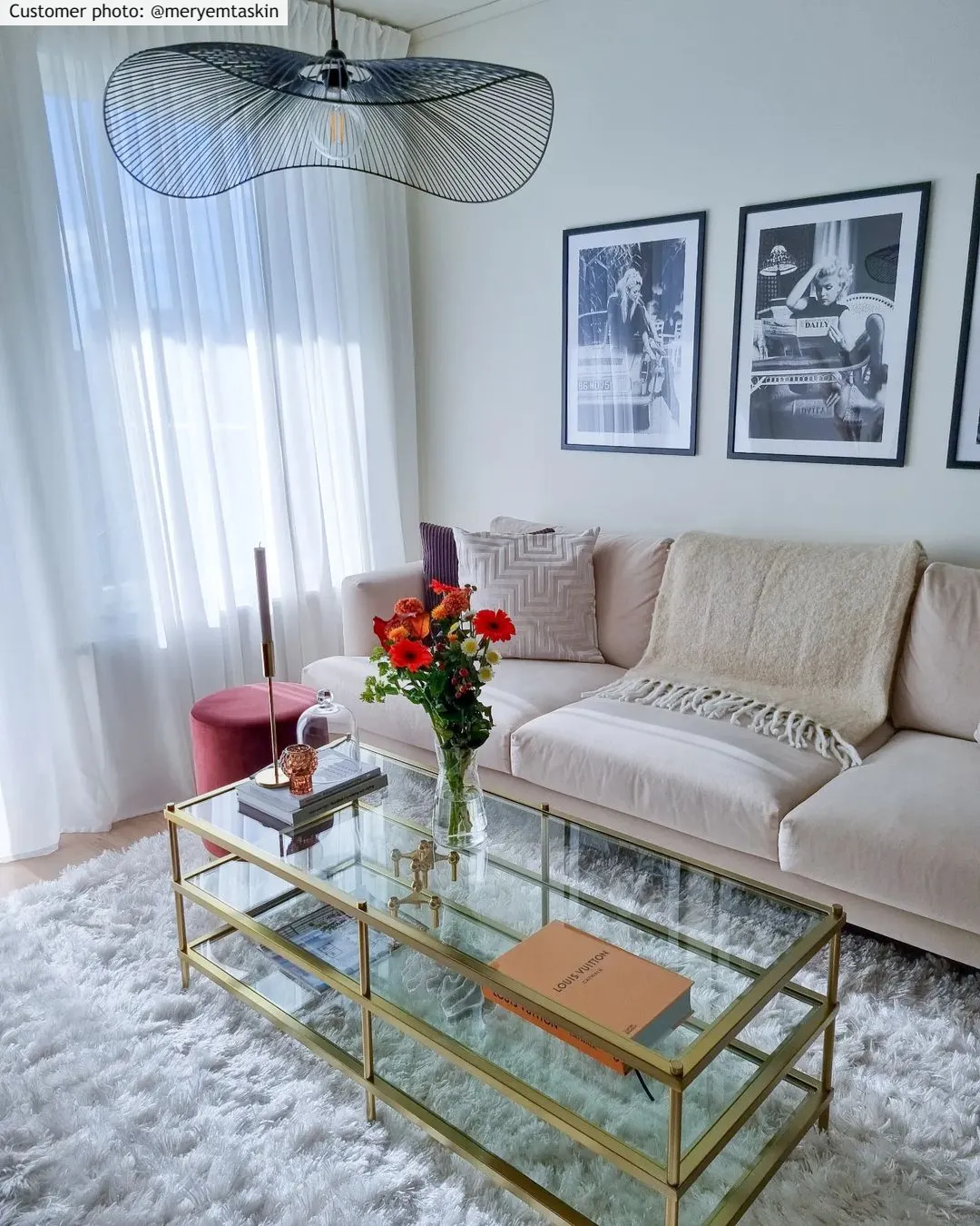 Shaggy rugs - Janjira (white)