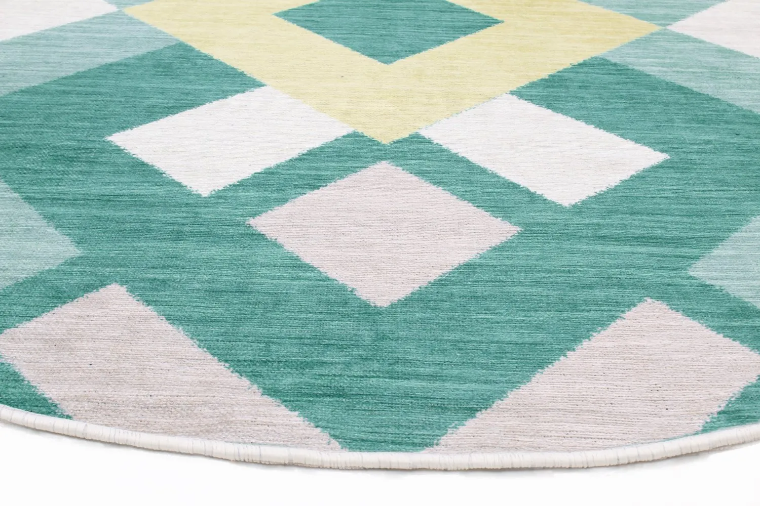 Round rug - Temara (blue/multi)