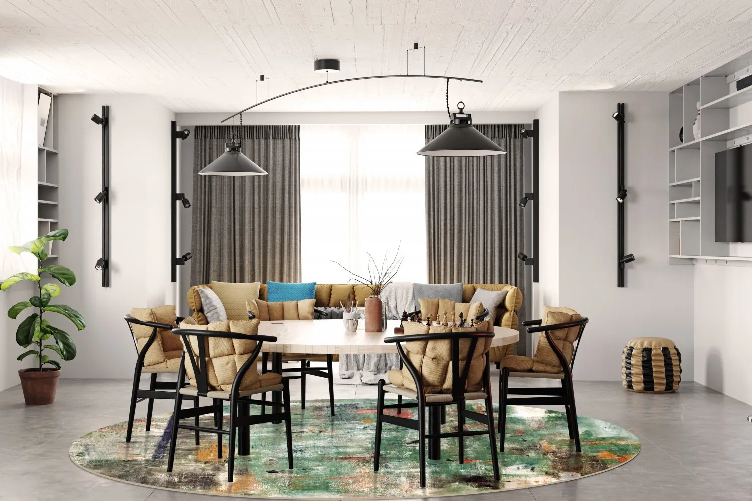 Round rug - Calabria (multi)
