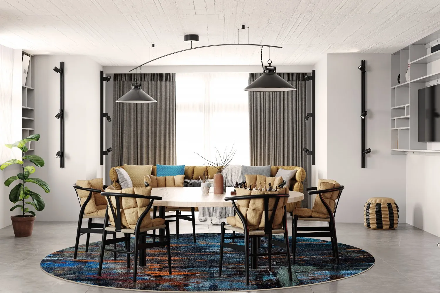 Round rug - Taranto (multi)