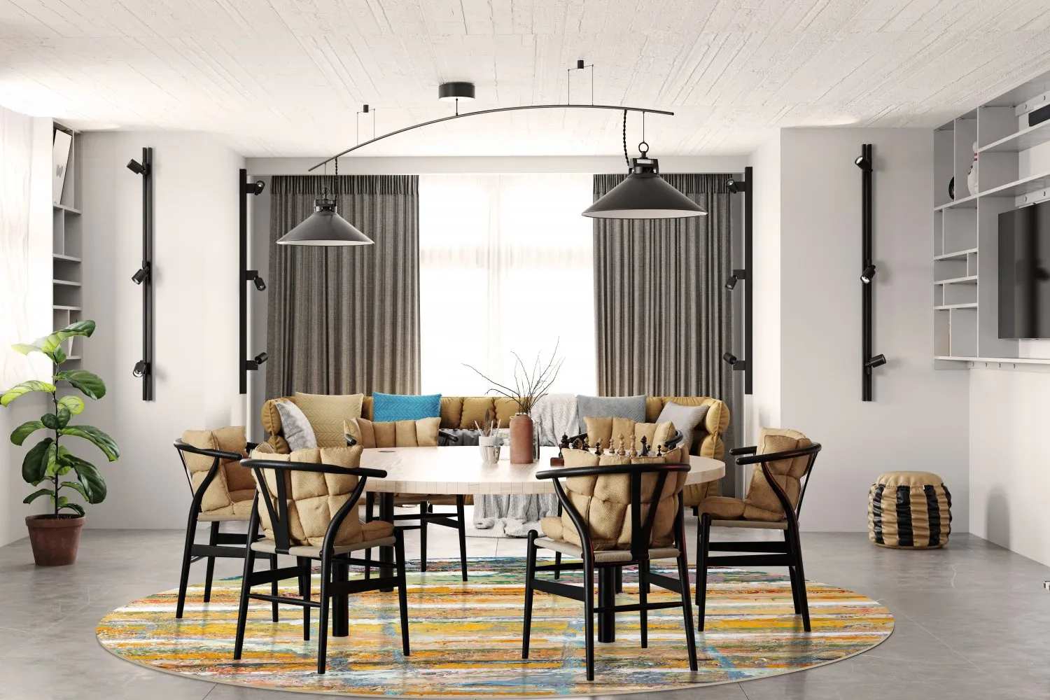 Round rug - Messina (multi)