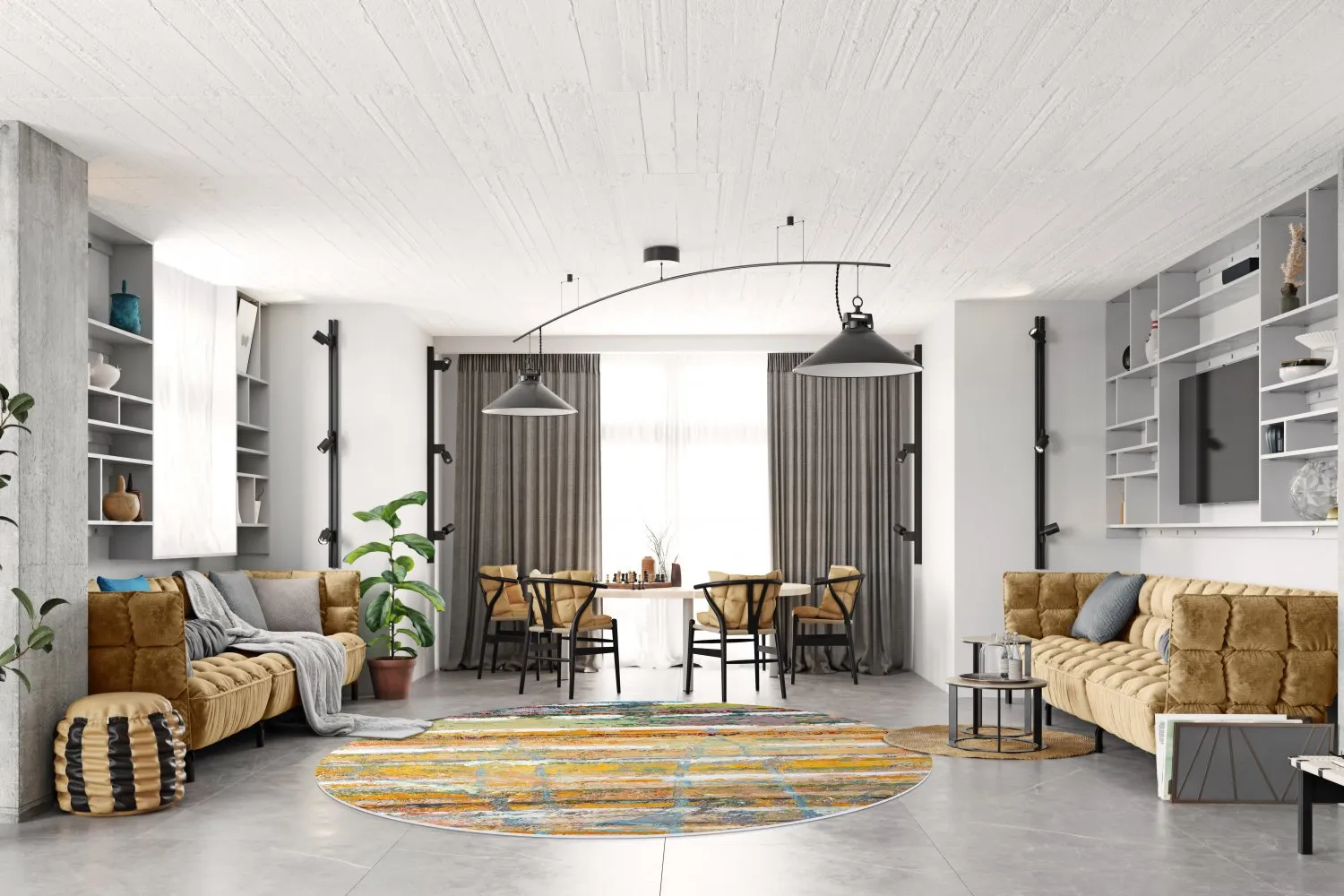 Round rug - Messina (multi)