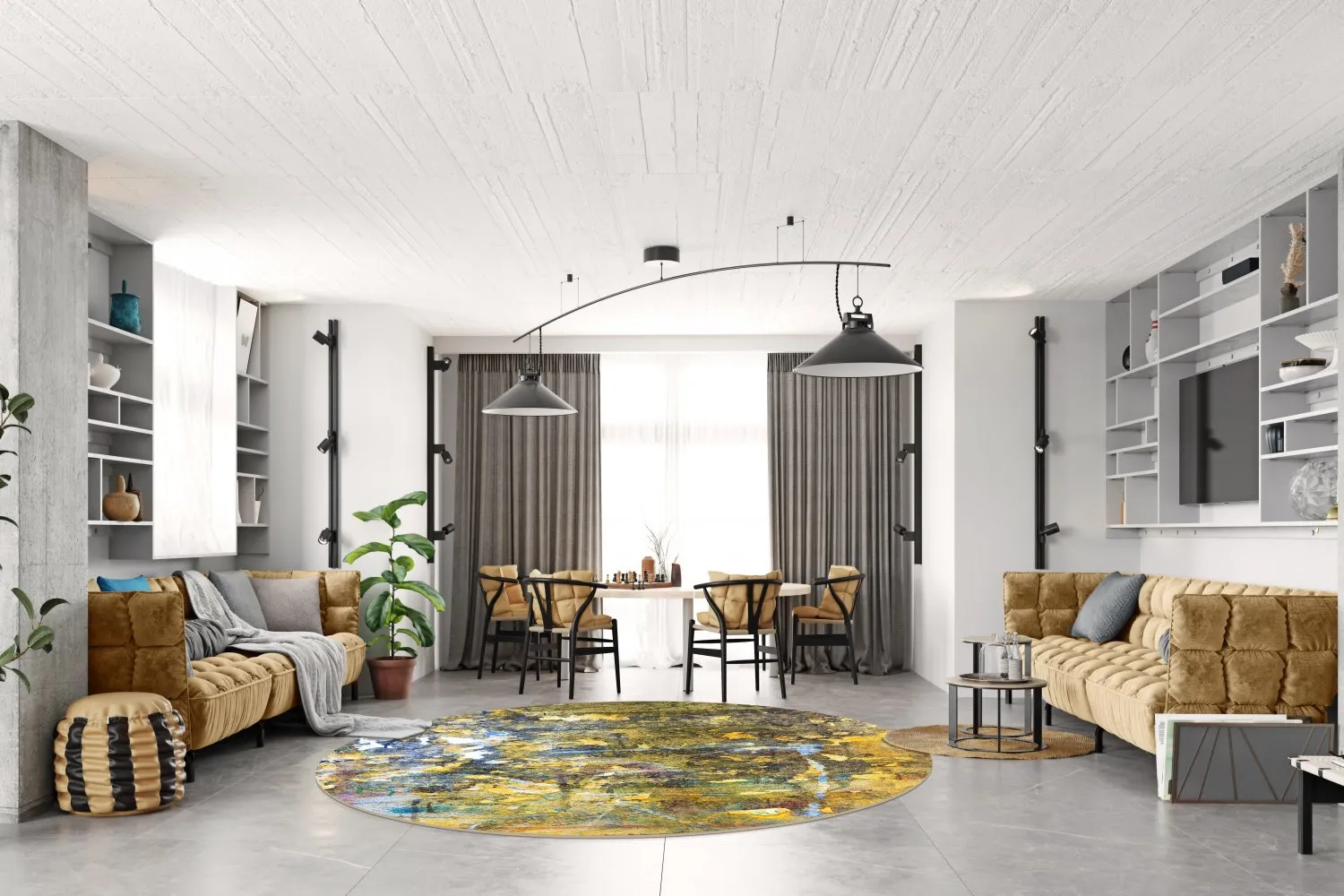 Round rug - Catania (multi)
