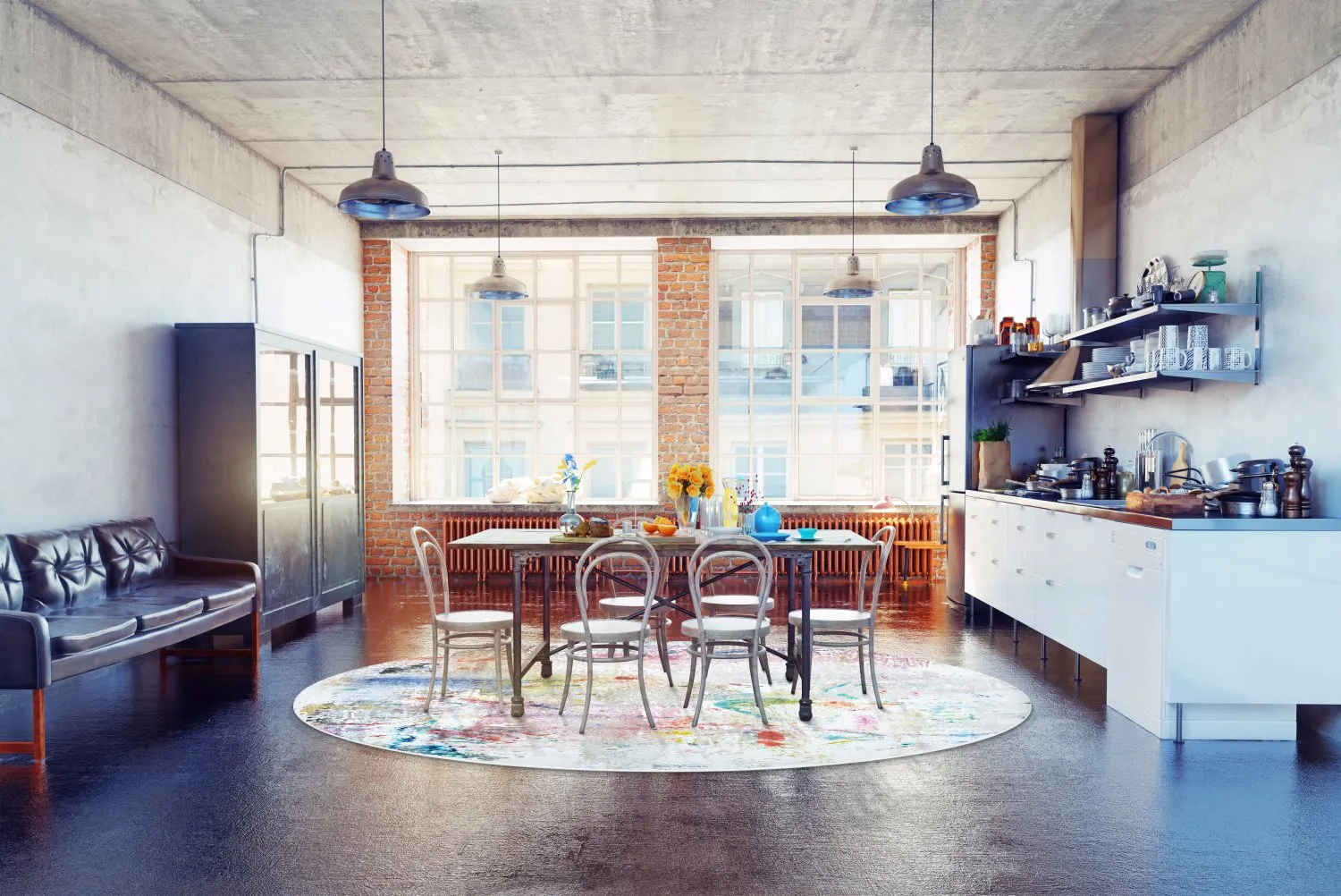 Round rug - Levidi (multi)