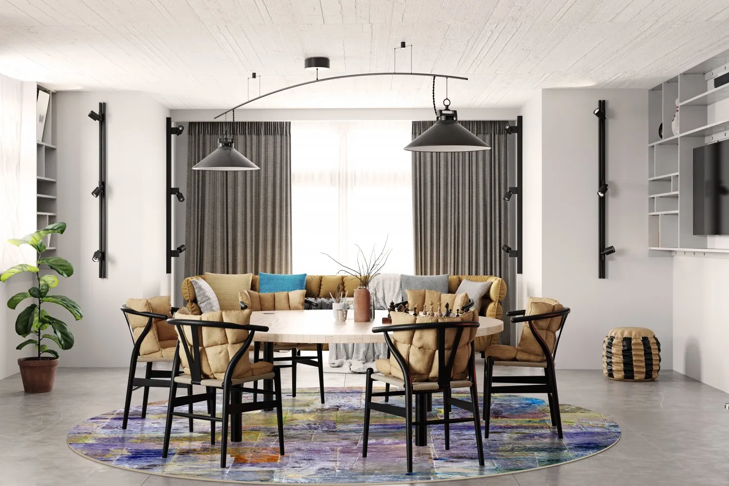 Round rug - Padua (multi)
