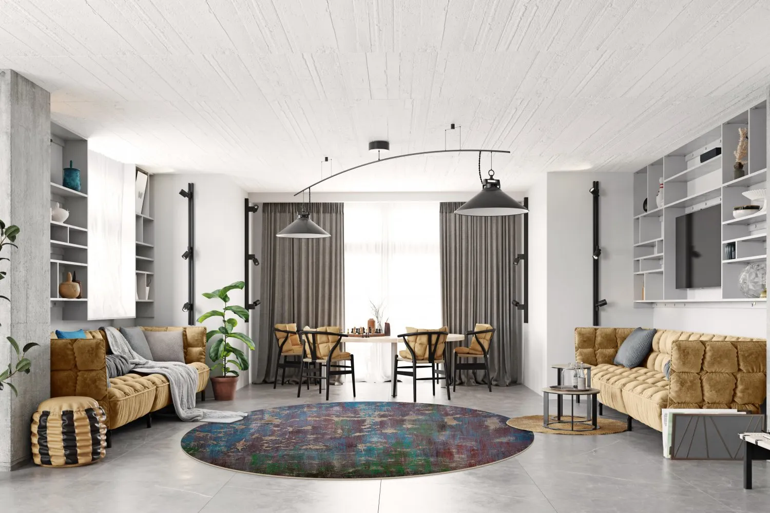 Round rug - Aviano (multi)