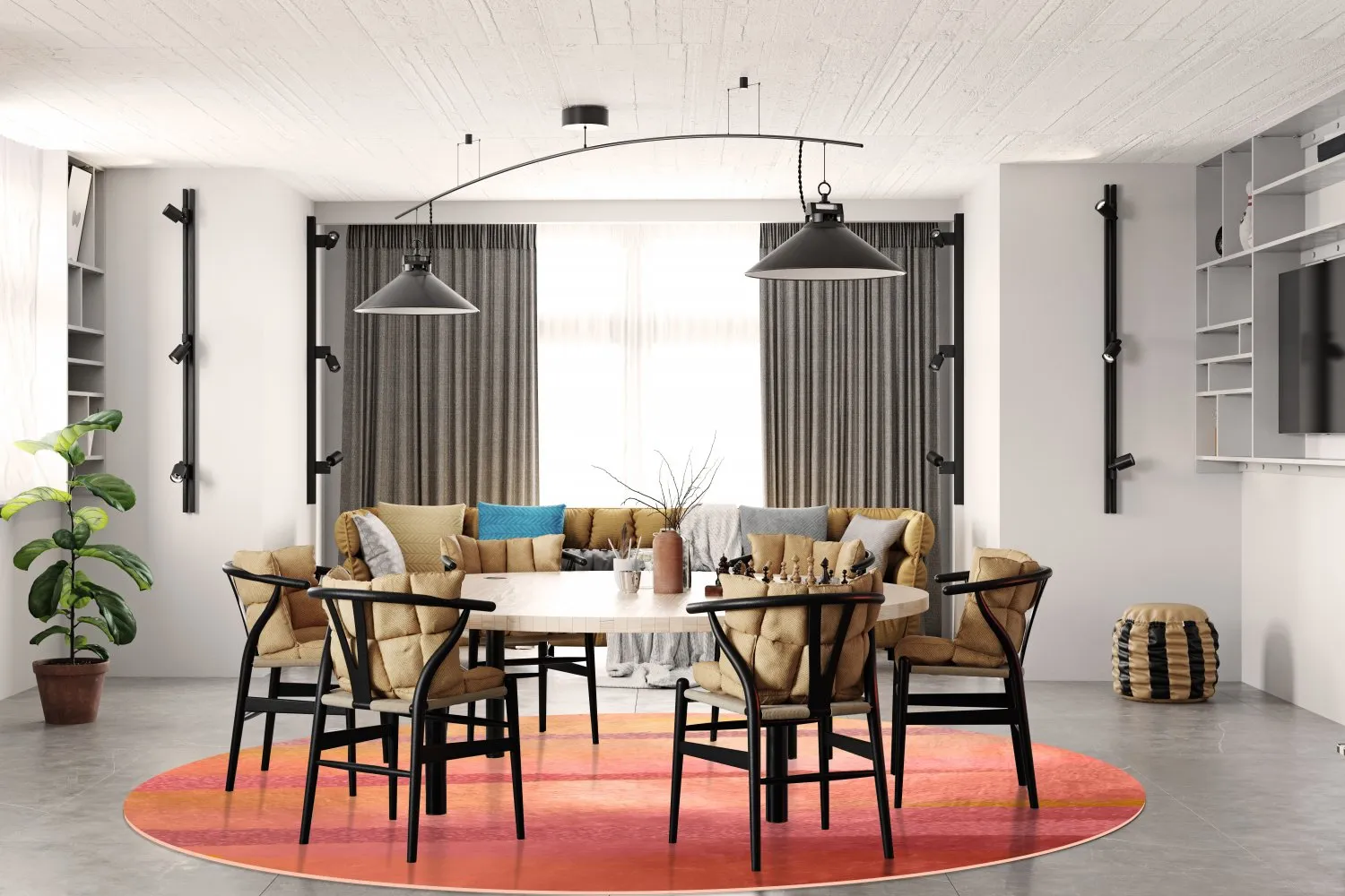 Round rug - Sondrio (multi)