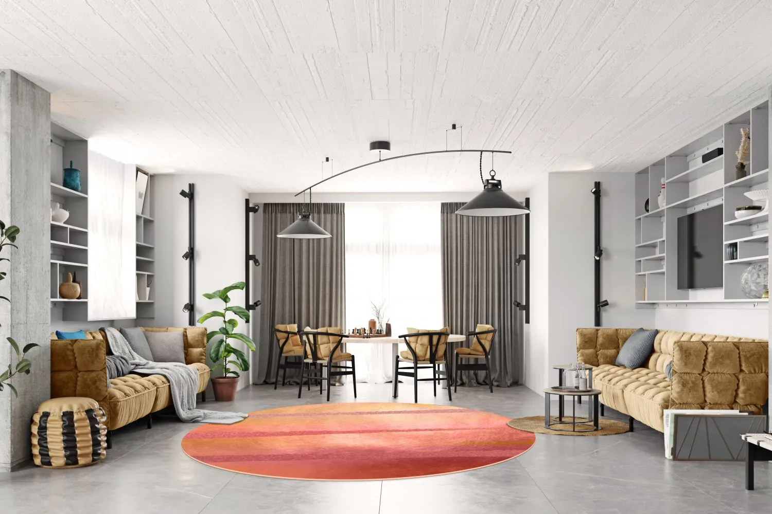Round rug - Sondrio (multi)