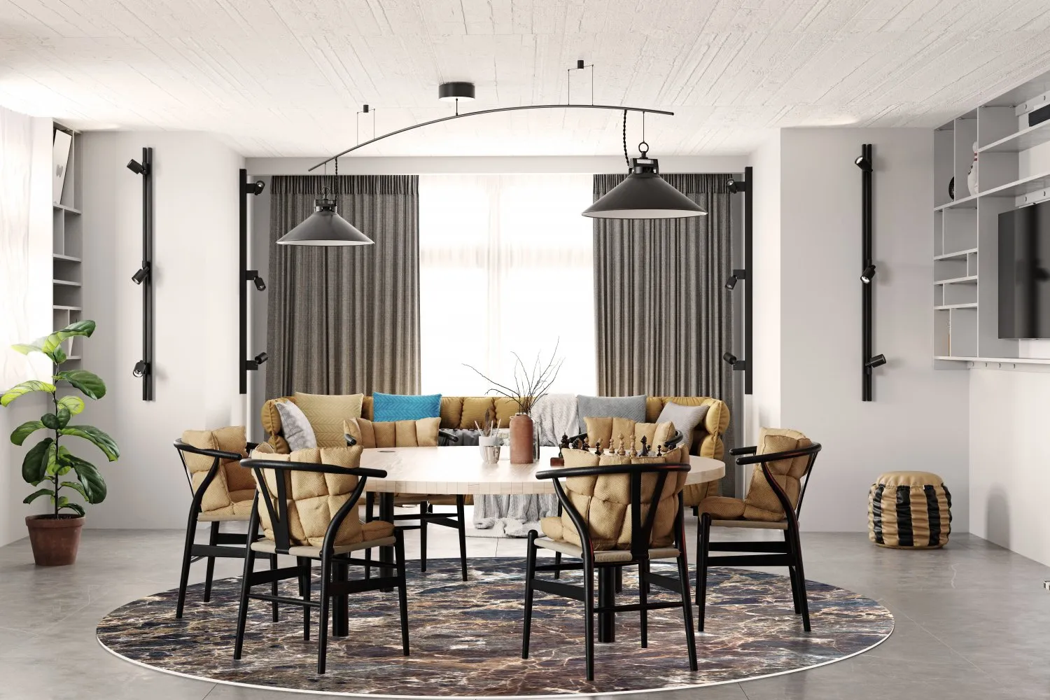 Round rug - Lecco (multi)