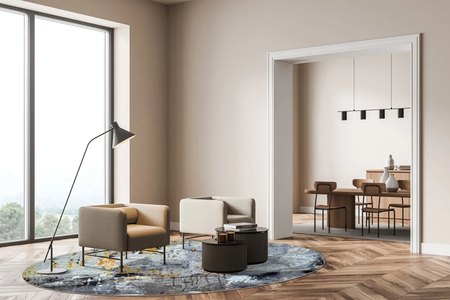 Round rug - Pias (multi)