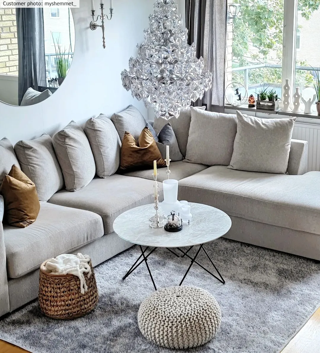 Shaggy rugs - Cosy (silver)