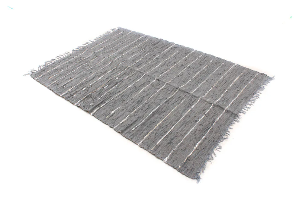 Rag rugs - Nordal Design (grey - 100% leather)