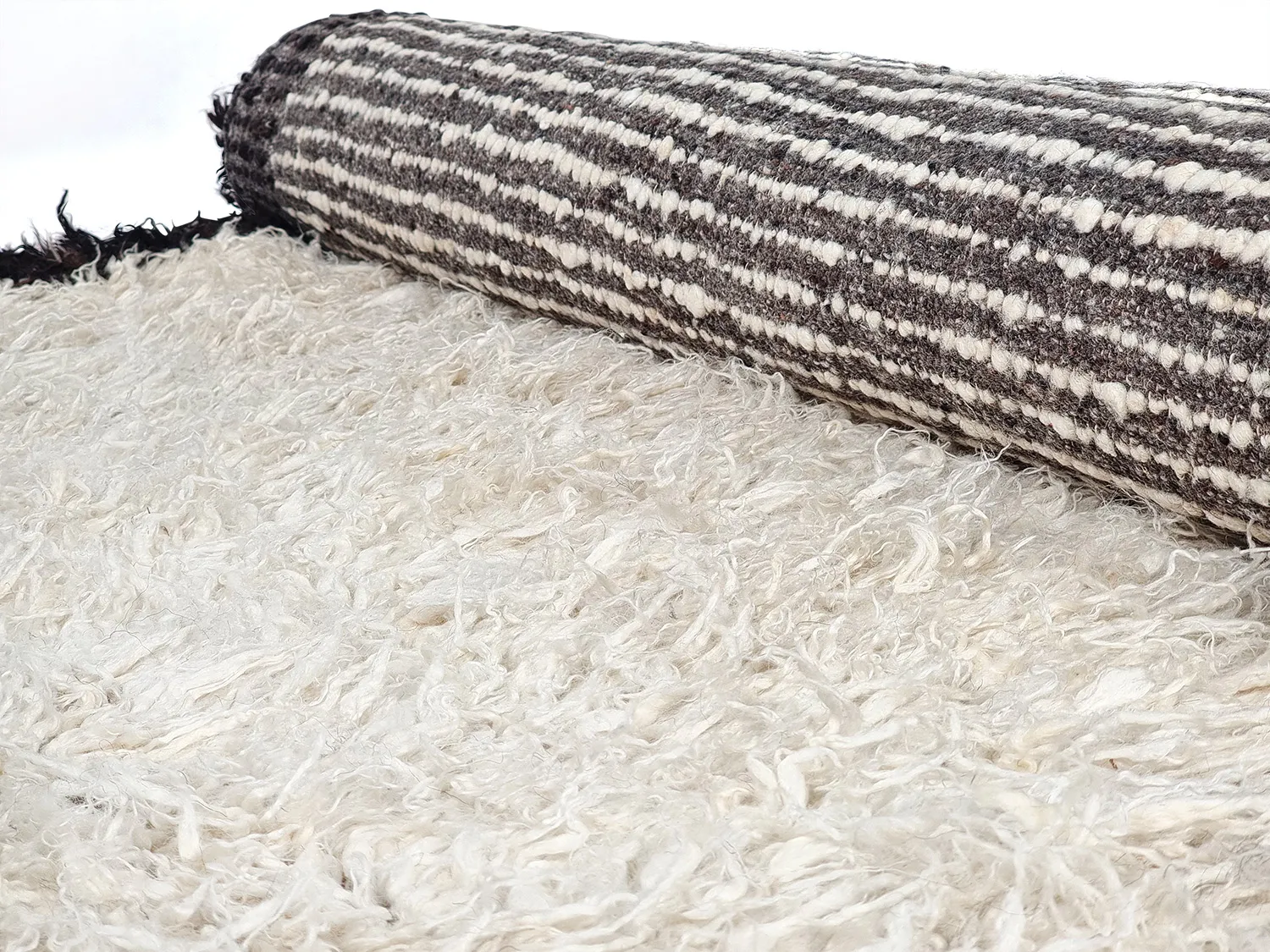 Wool rug - Nova (white/black)