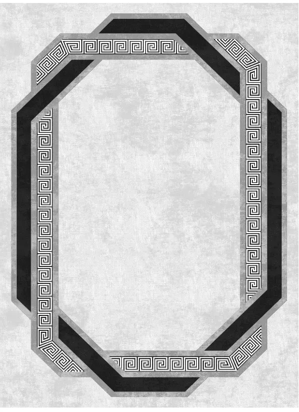 Wilton rug - Olympia (black/white)