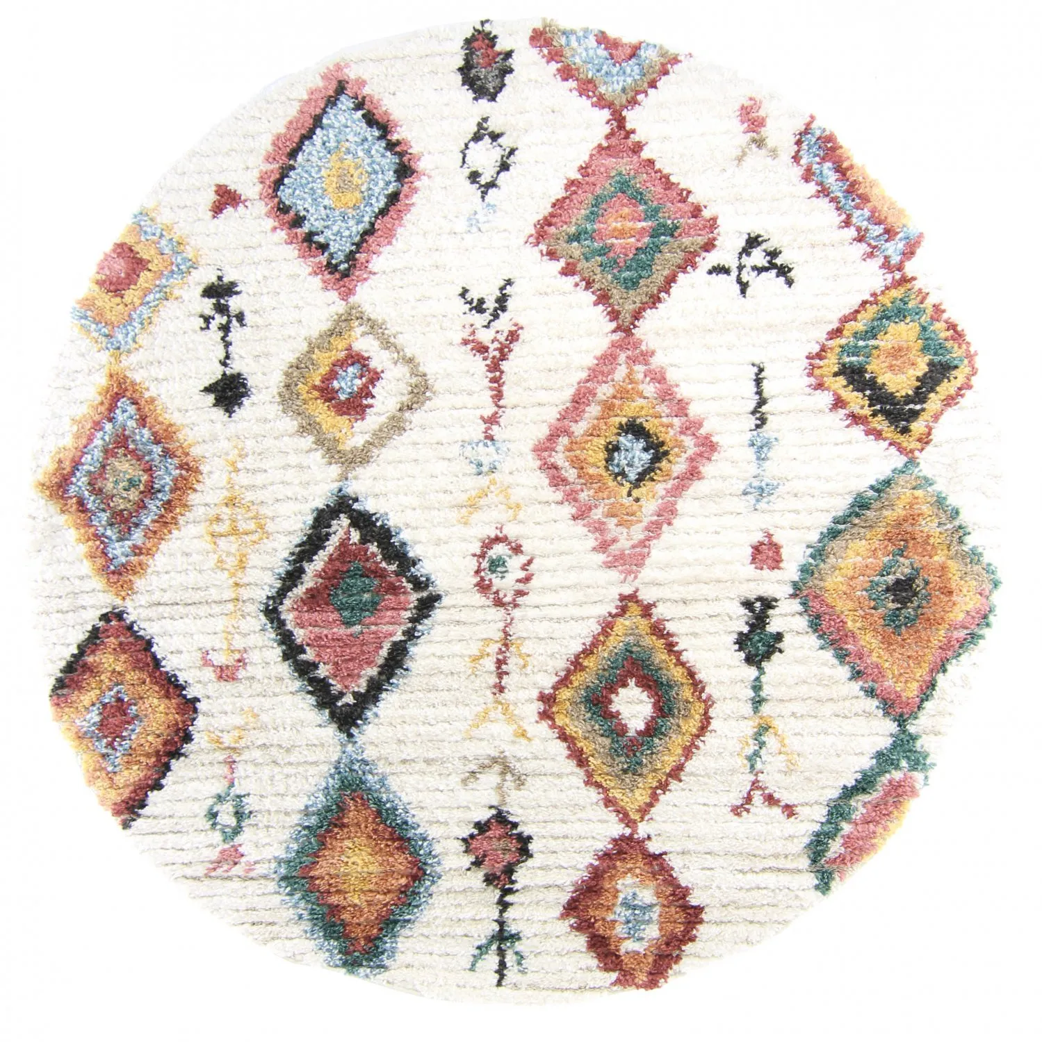 Round rugs - Sezze (beige/multi)