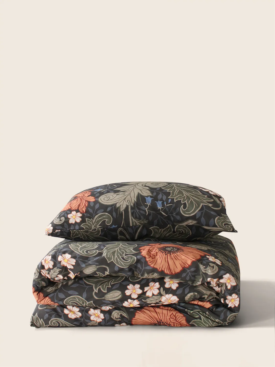 Bedset - Poppy (black)