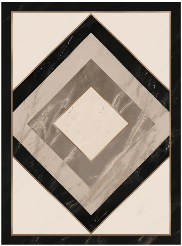 Wilton rug - Pavia (beige/black)