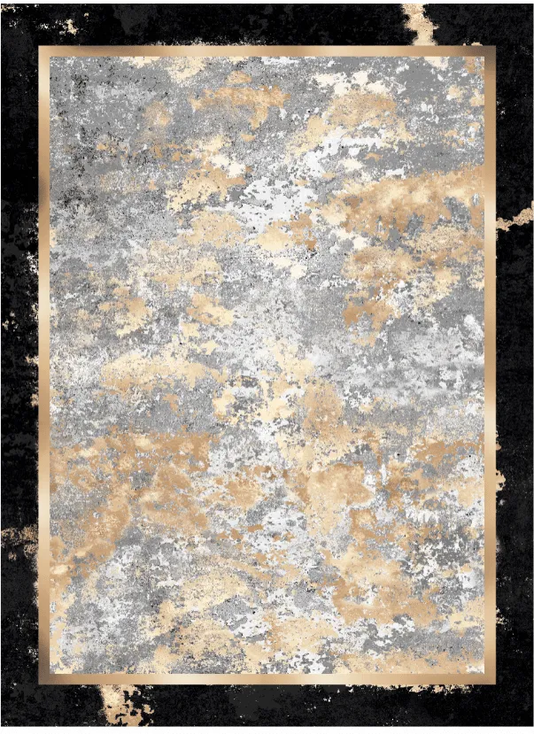 Wilton rug - Peri (black/multi)