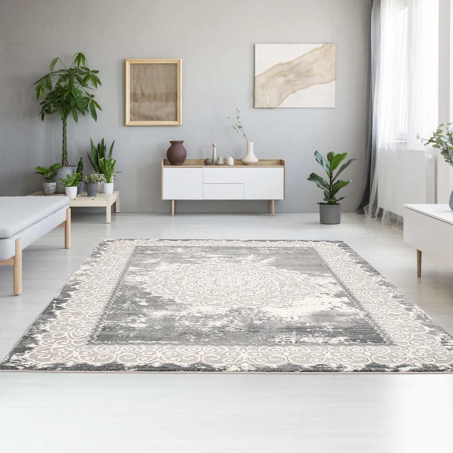 Wilton rug - Zanjan (grey)