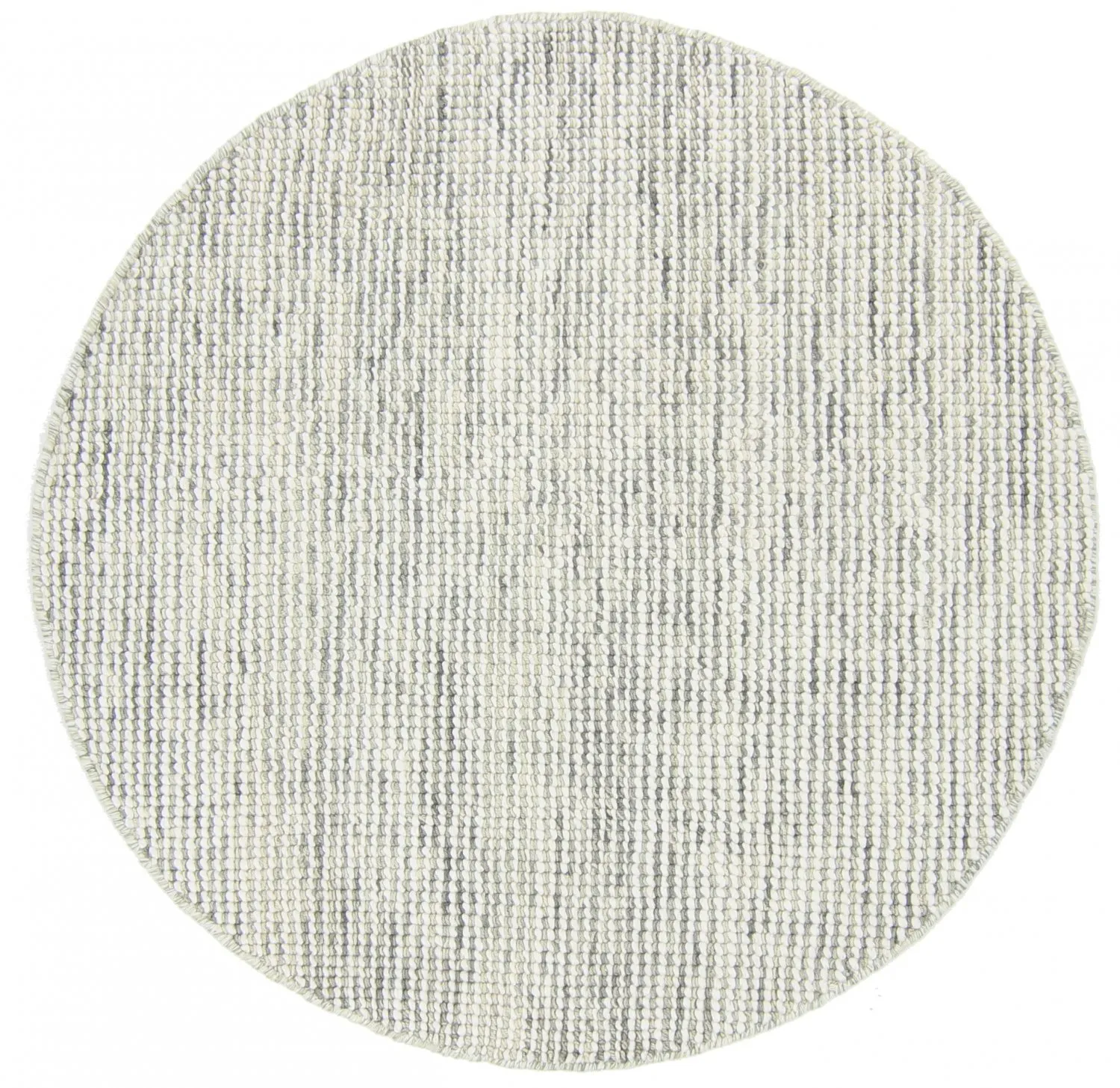 Round rug - Plockton (grey/white/green)