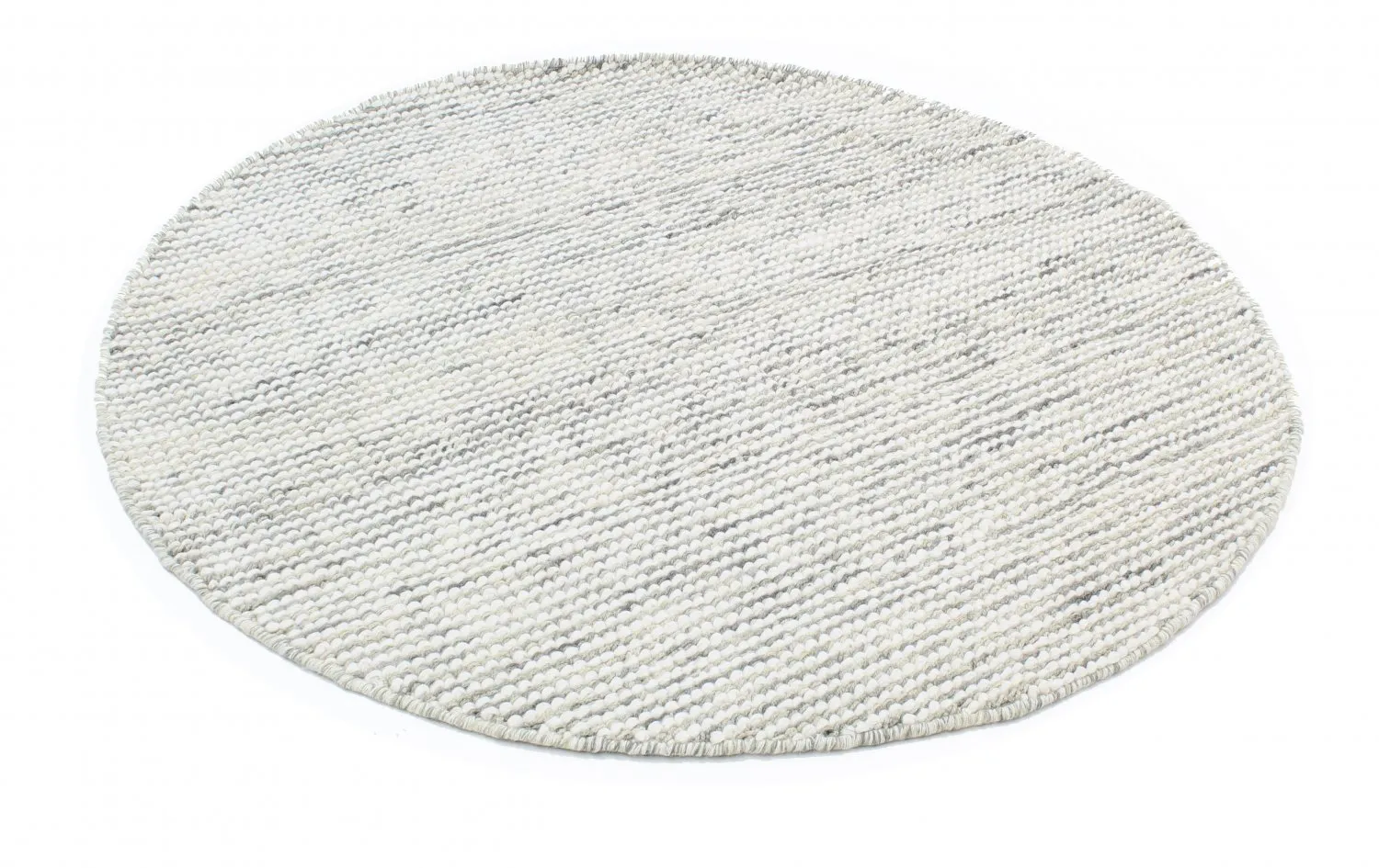 Round rug - Plockton (grey/white/green)