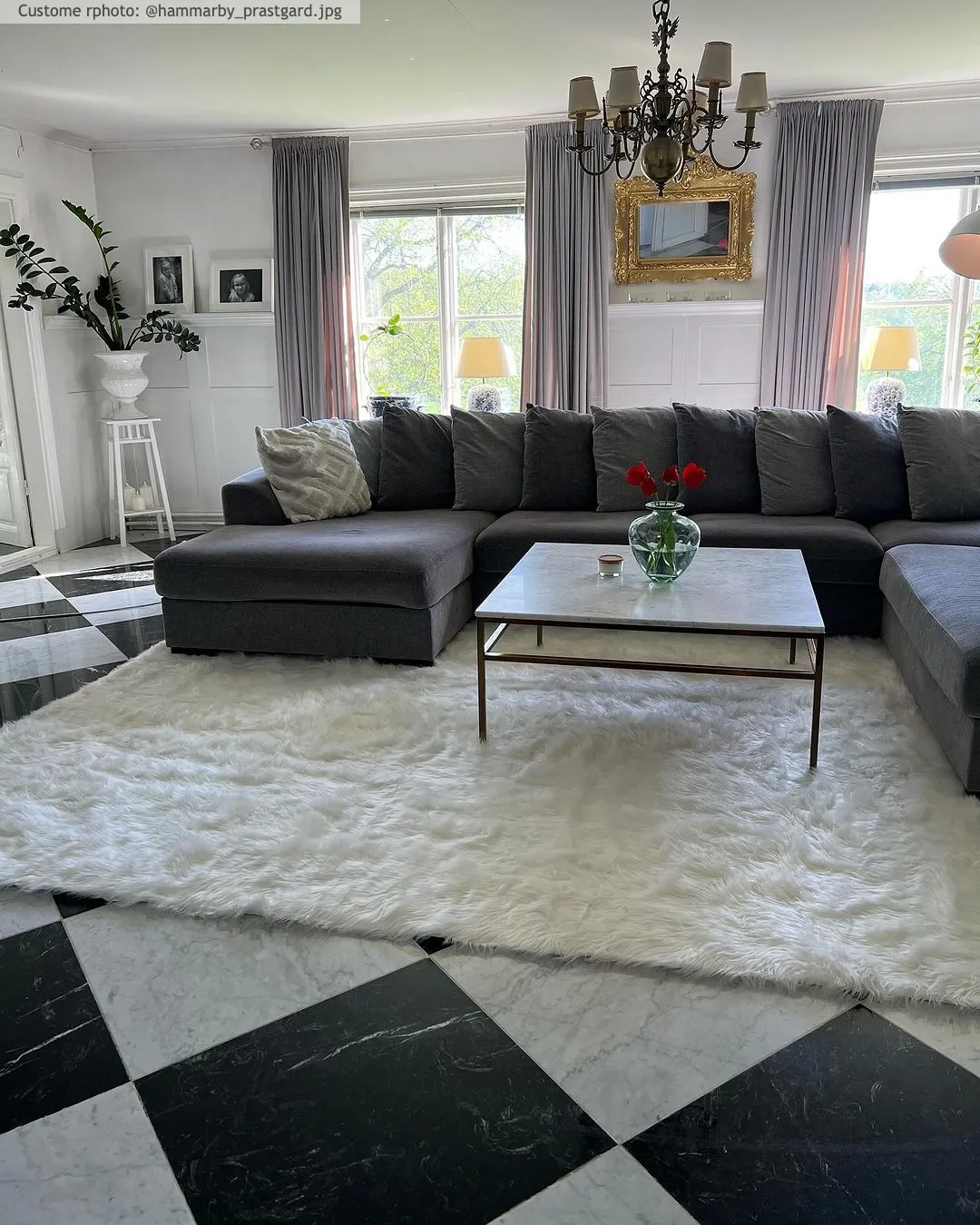 Shaggy rugs - Pomaire (white)