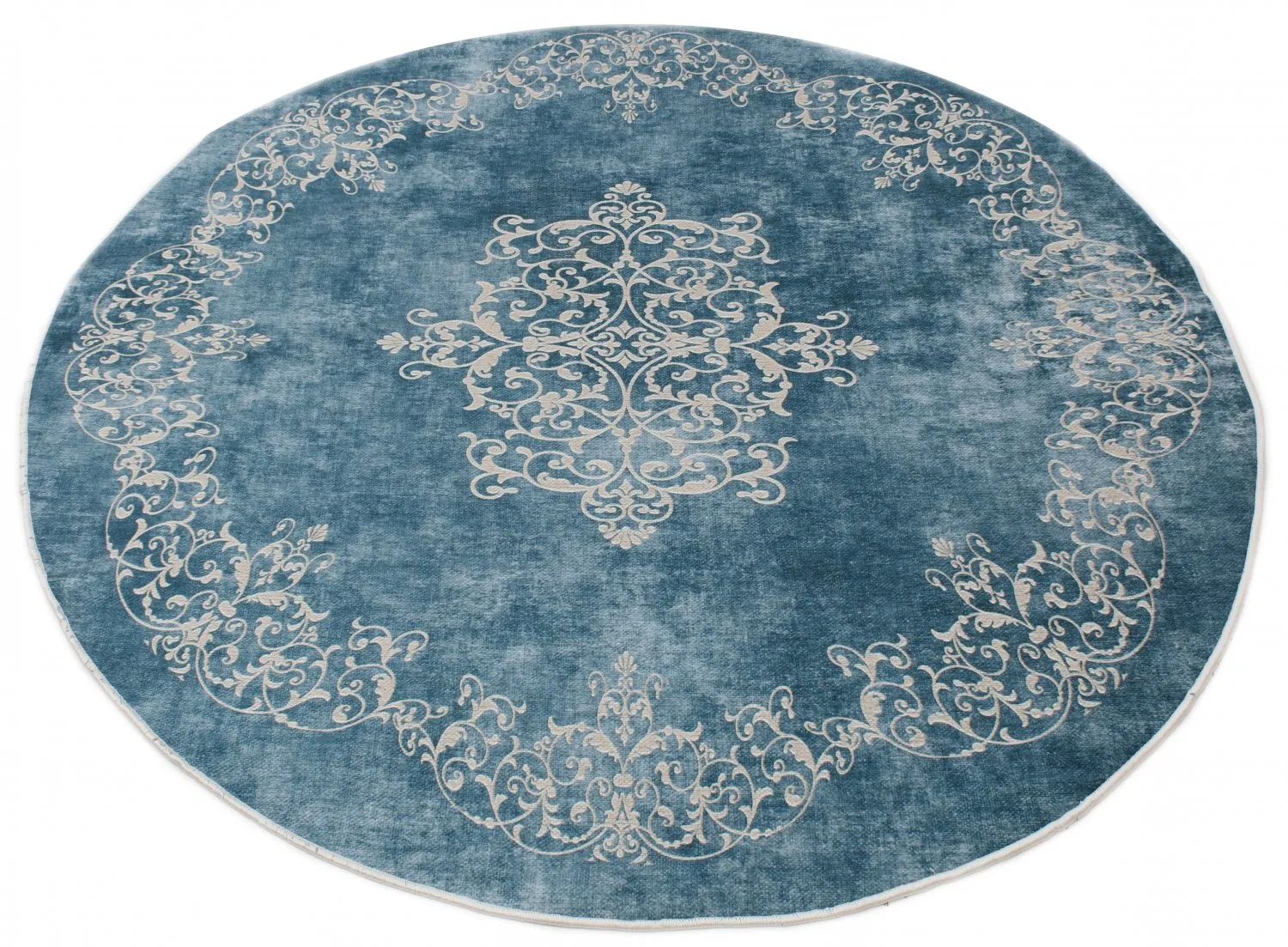 Round rug - Santi (blue/beige)