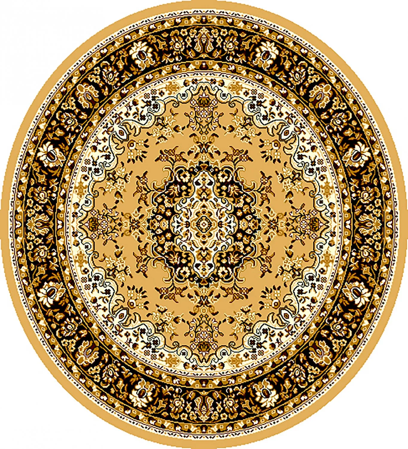 Round rug - Peking (gold)