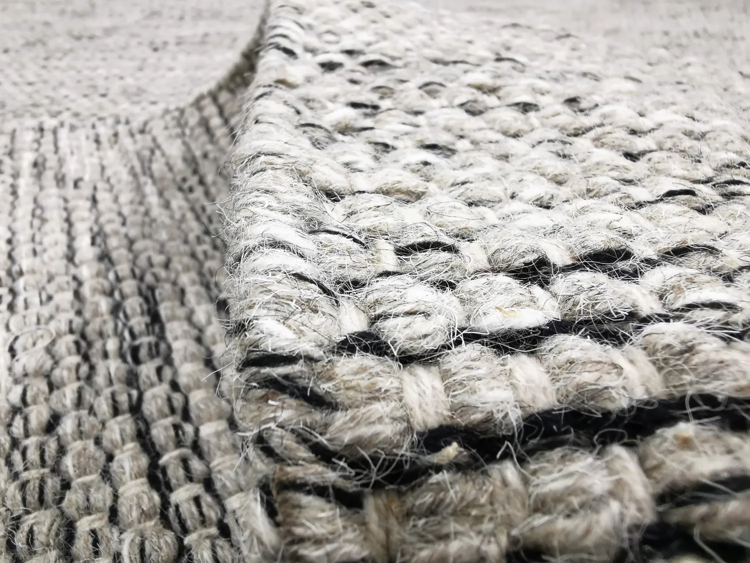 Round rug - Otago (grey/black)