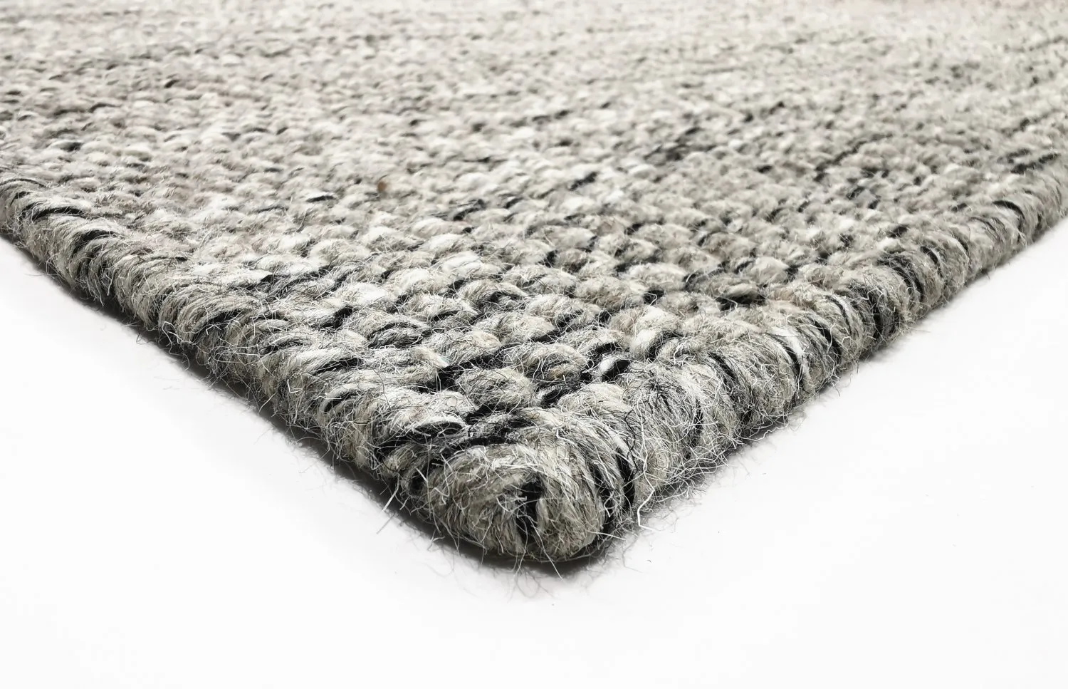 Wool rug - Otago (grey/black)