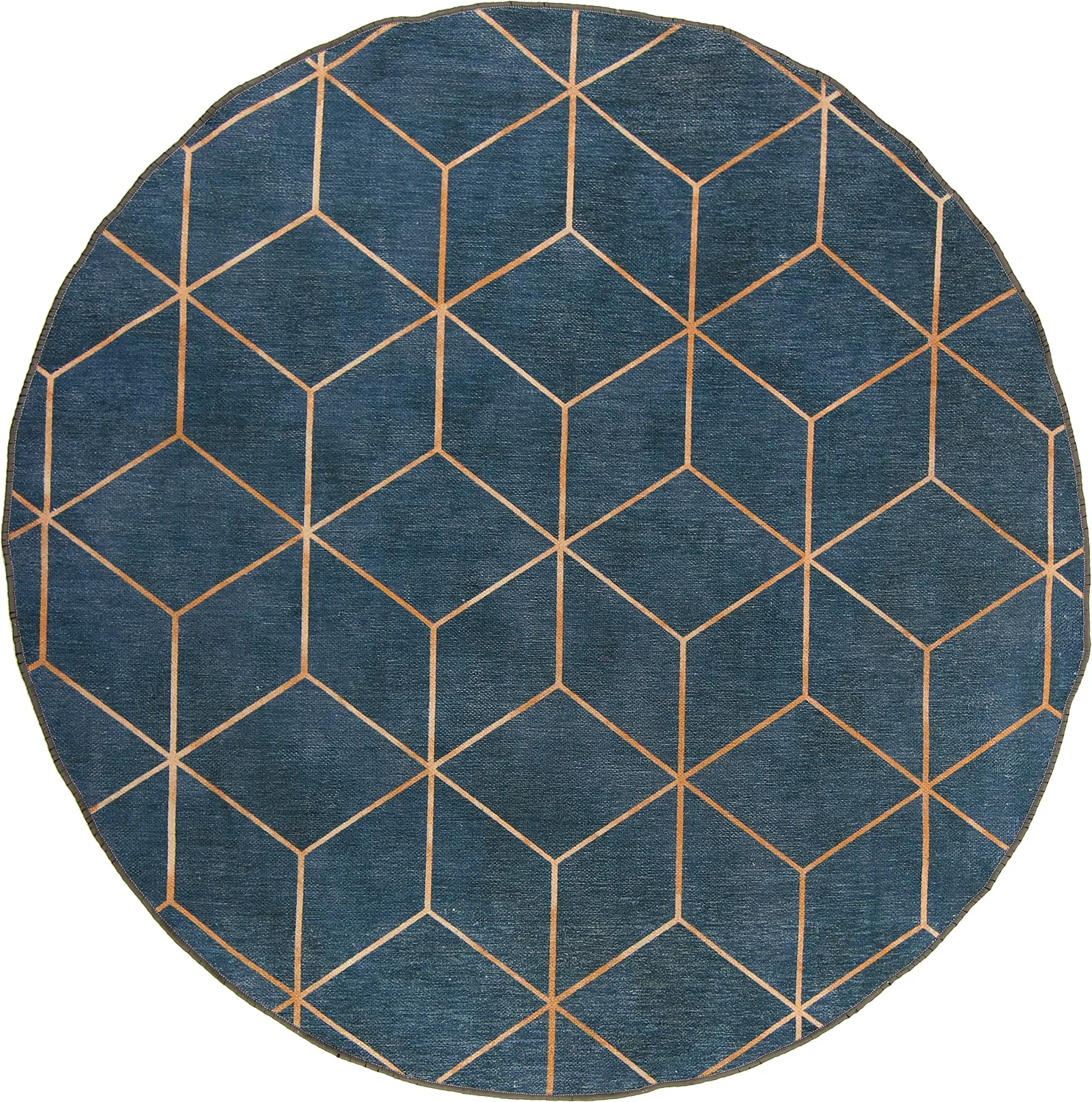 Round rug - Remy (blue)