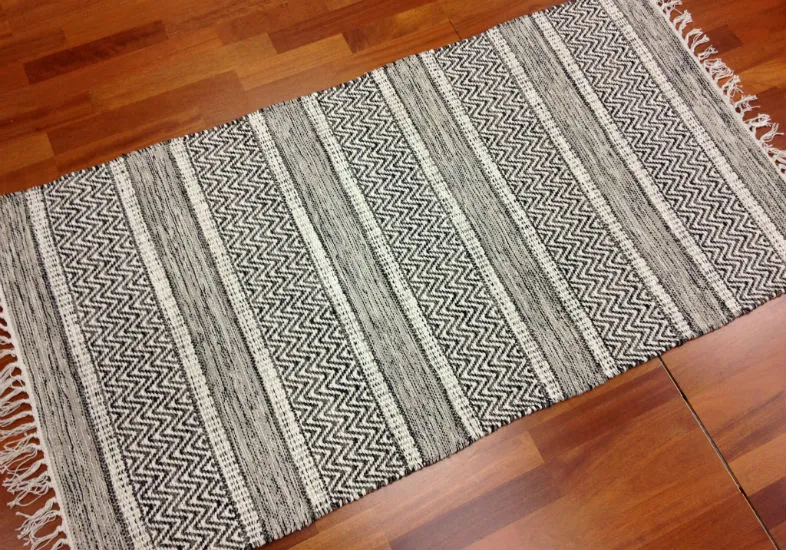 Rag rugs from Strehög of Sweden - Havtorn (grey)