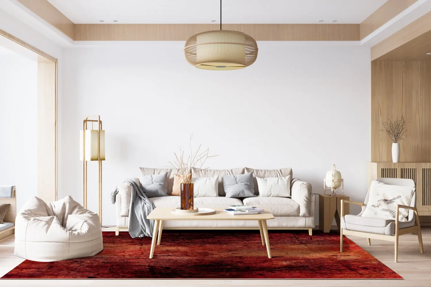 Wilton rug - Wells (red)