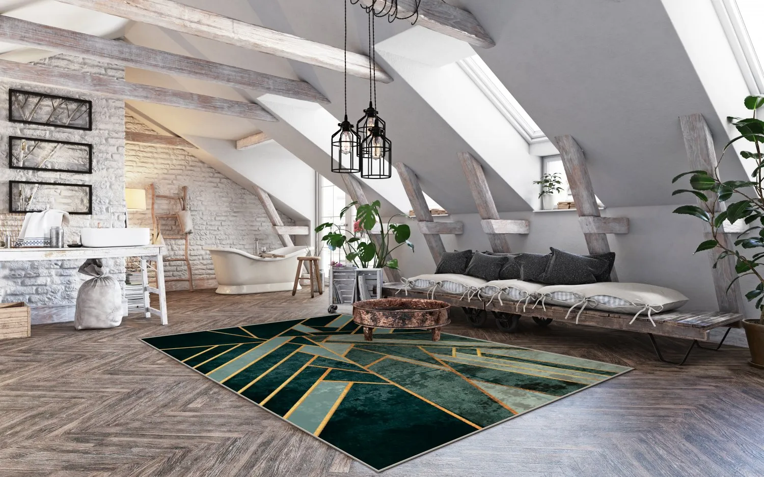 Wilton rug - Amasra (green)