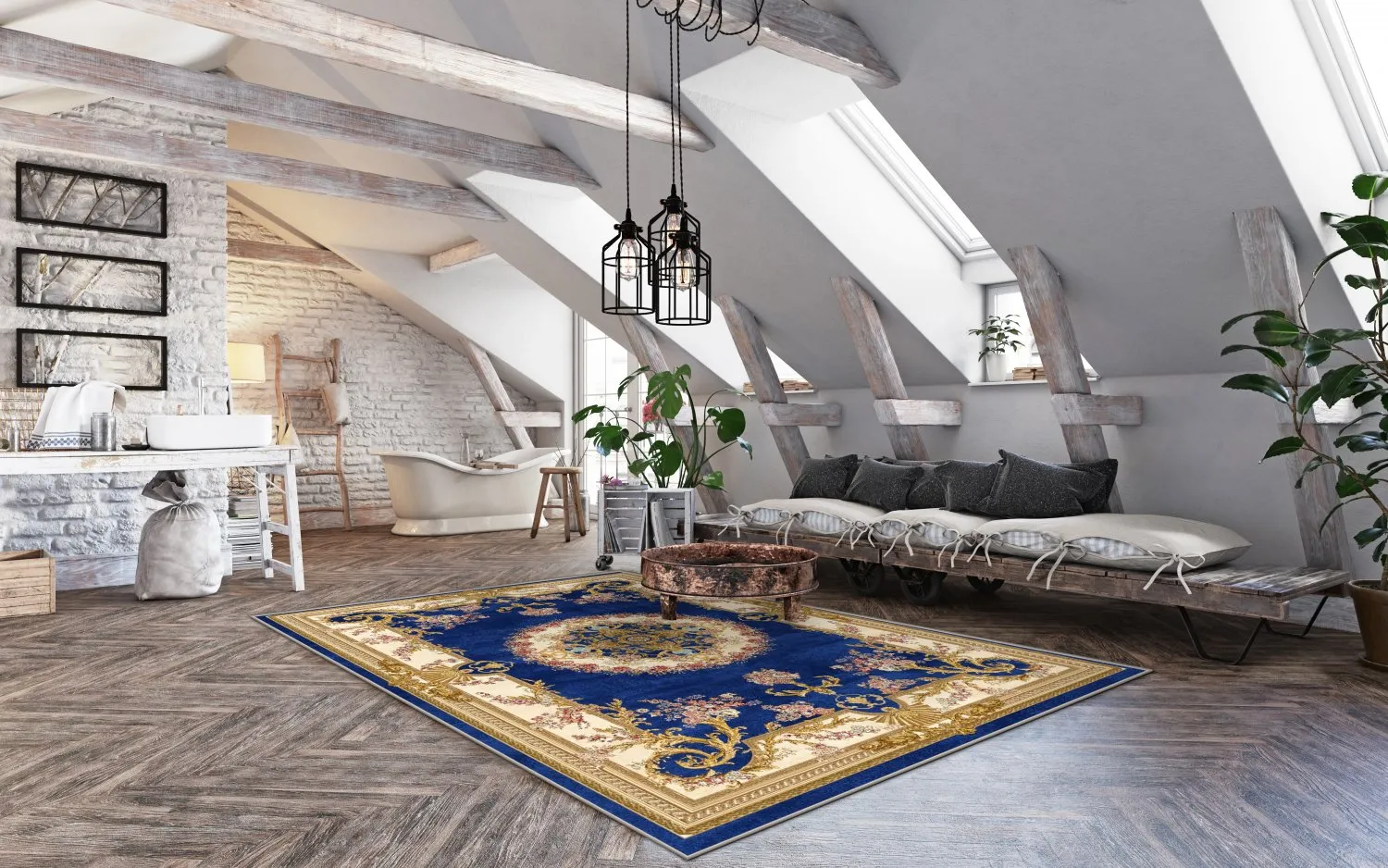 Wilton rug - Marand (blue)