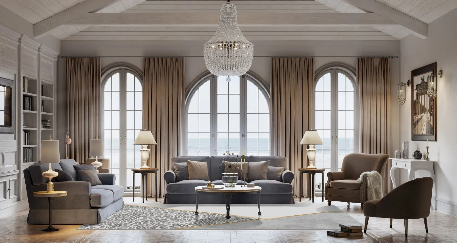 Wilton rug - Granada (grey/gold)