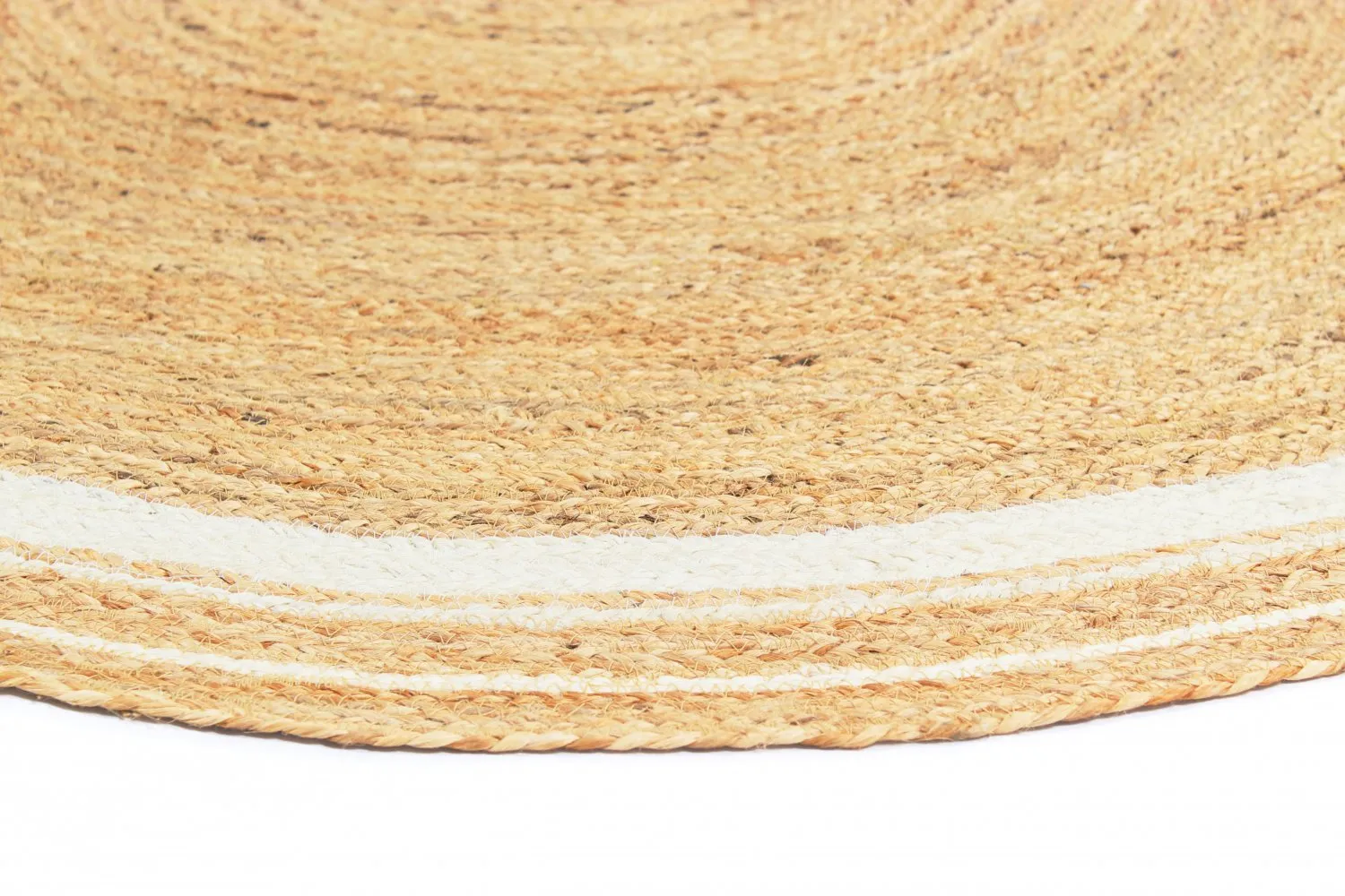 Round rugs - Bundi (jute/white)
