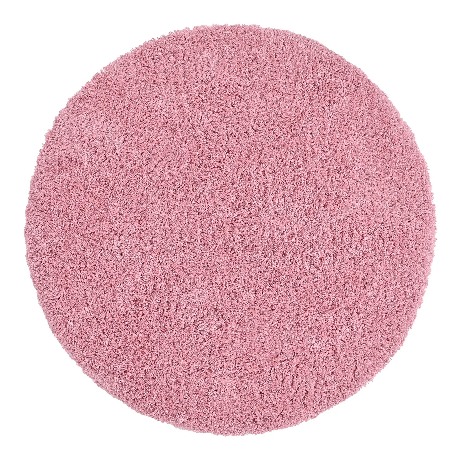 Round rug - Combarro Solid Cotton Shaggy (light pink)