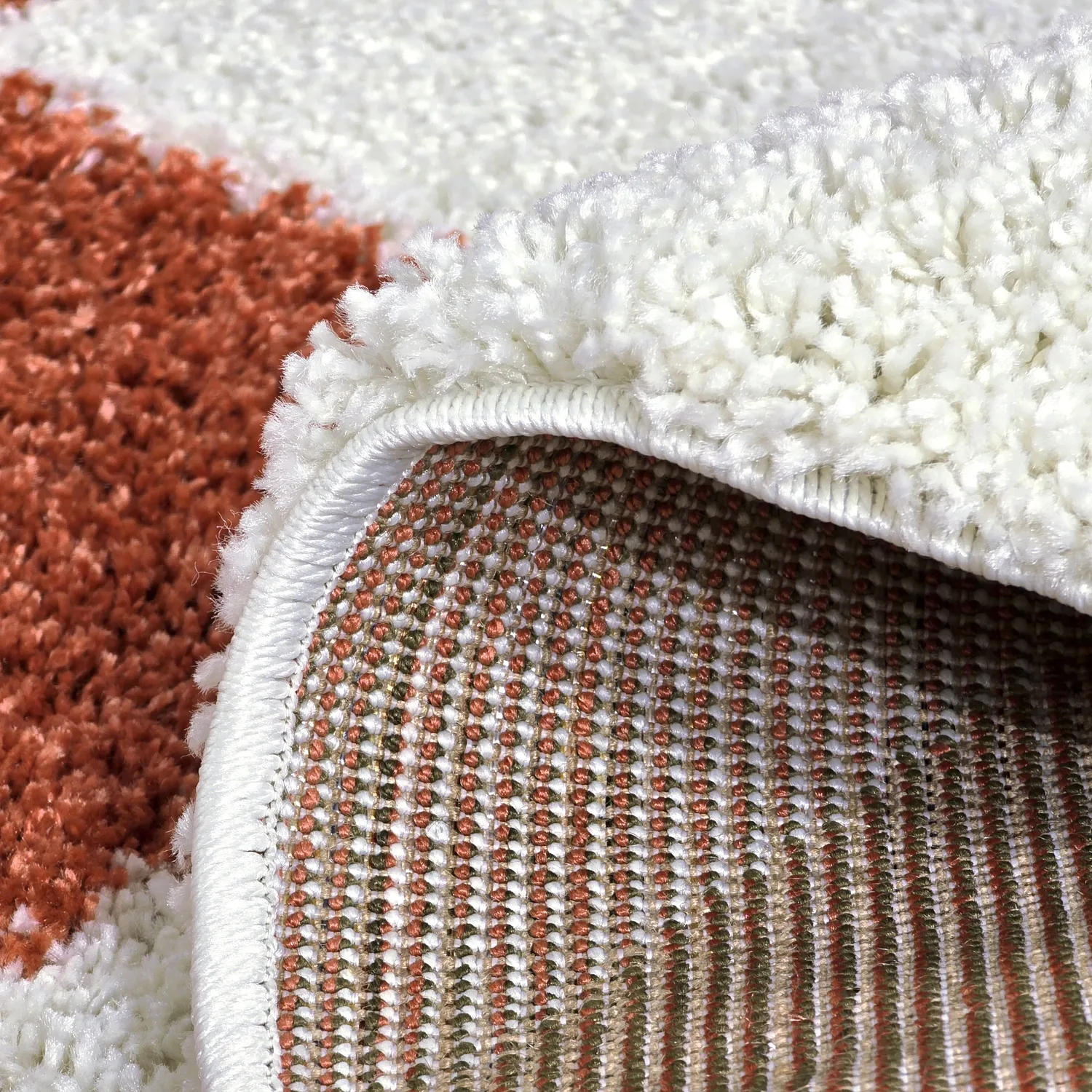 Round rugs - Albi (white/orange)