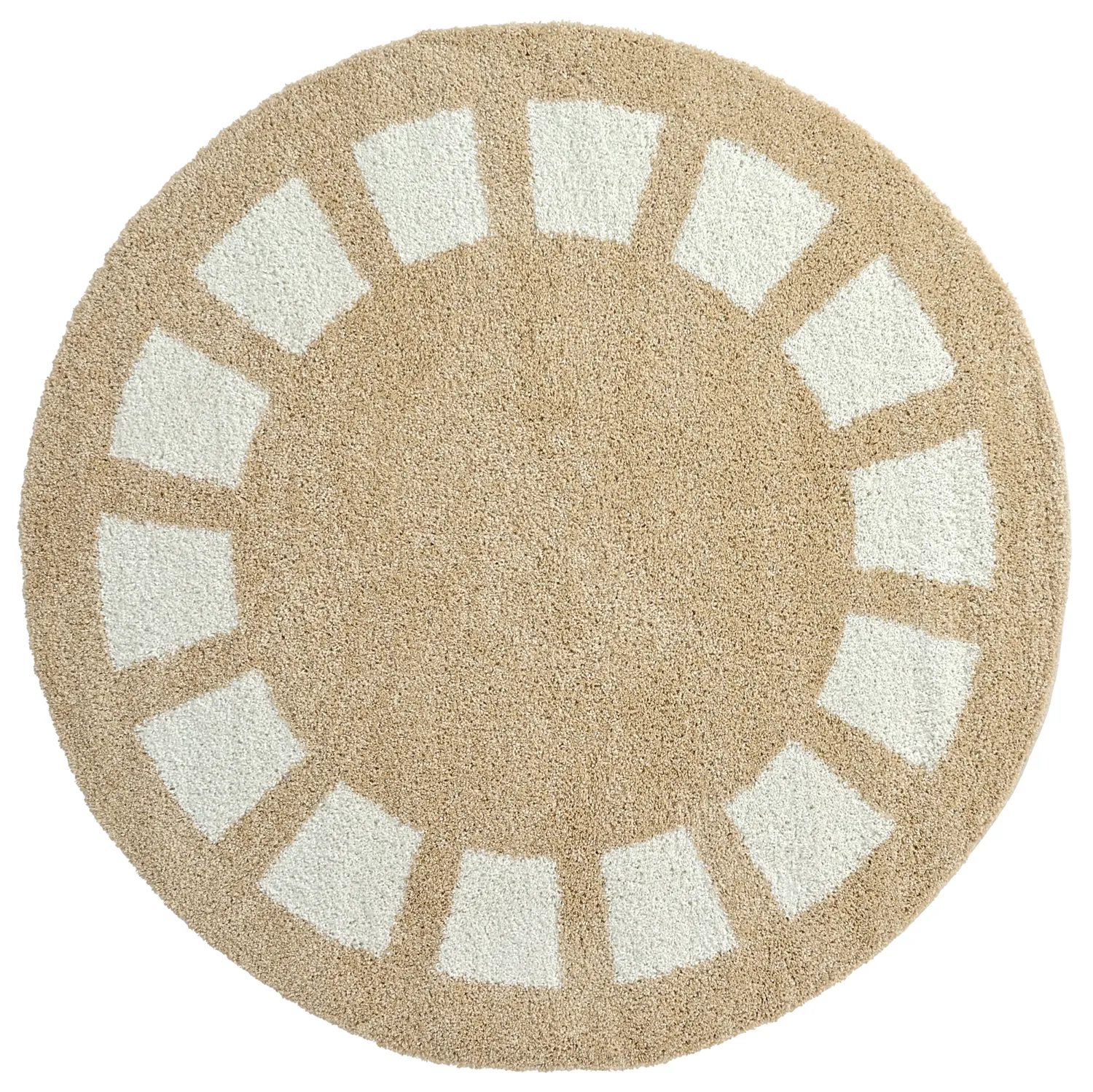 Round rugs - Asilah (beige/white)