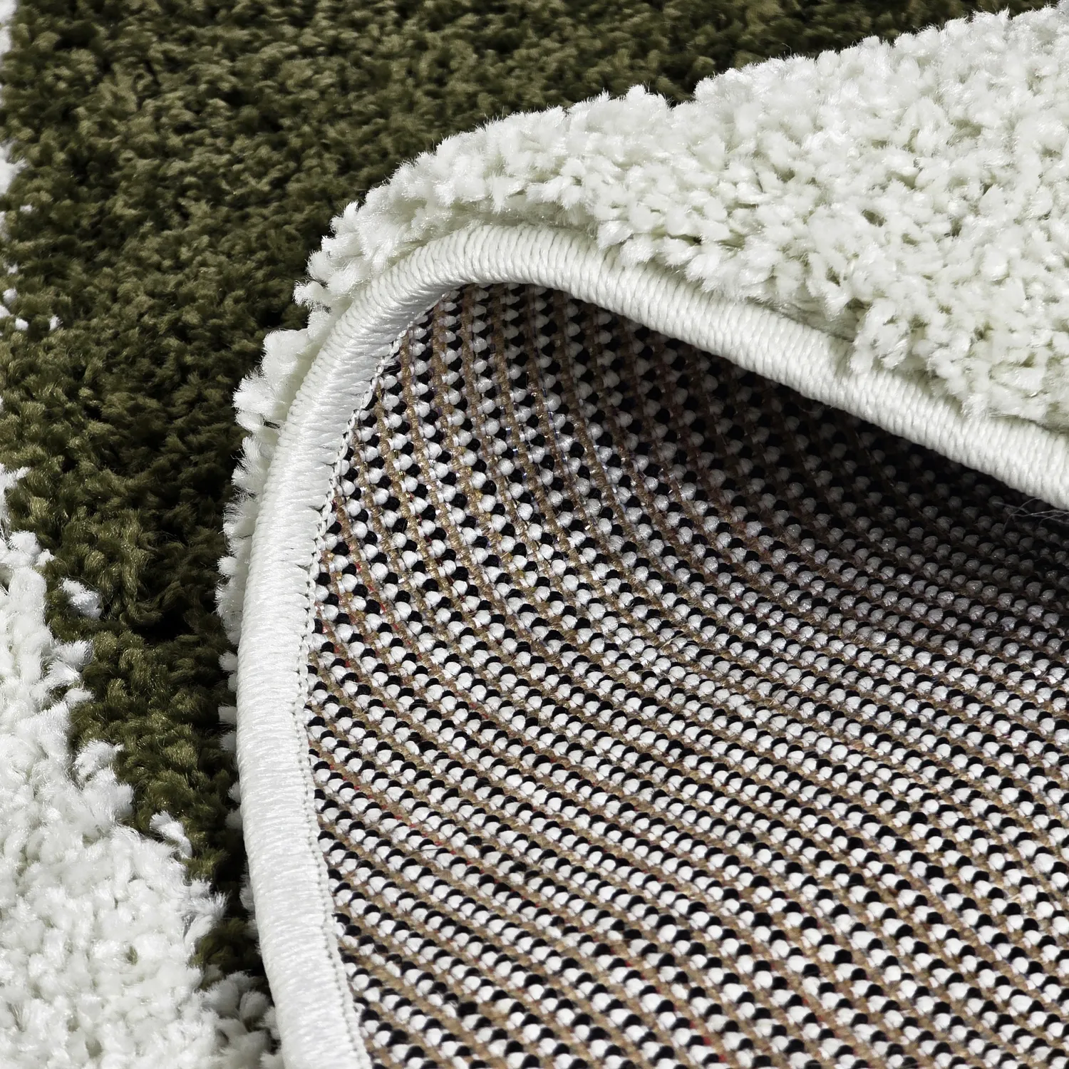 Round rugs - Conques (green/white)