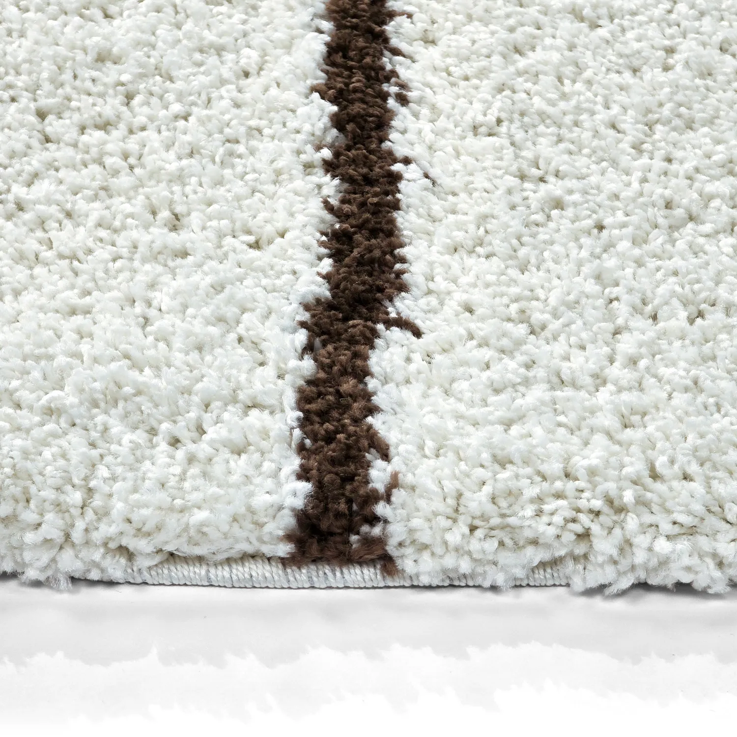 Round rugs - Eze (white/brown)