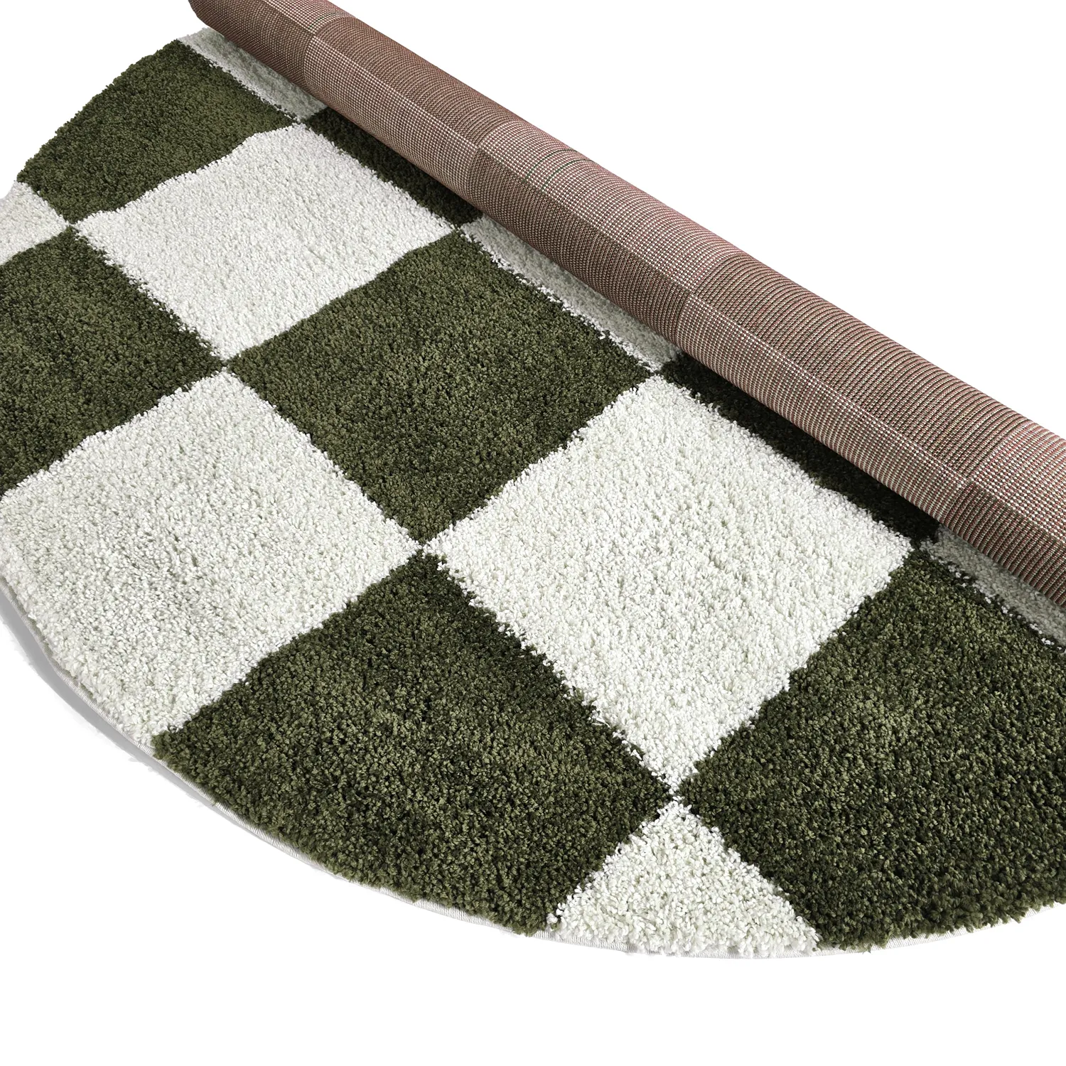Round rugs - Gordes (green/white)