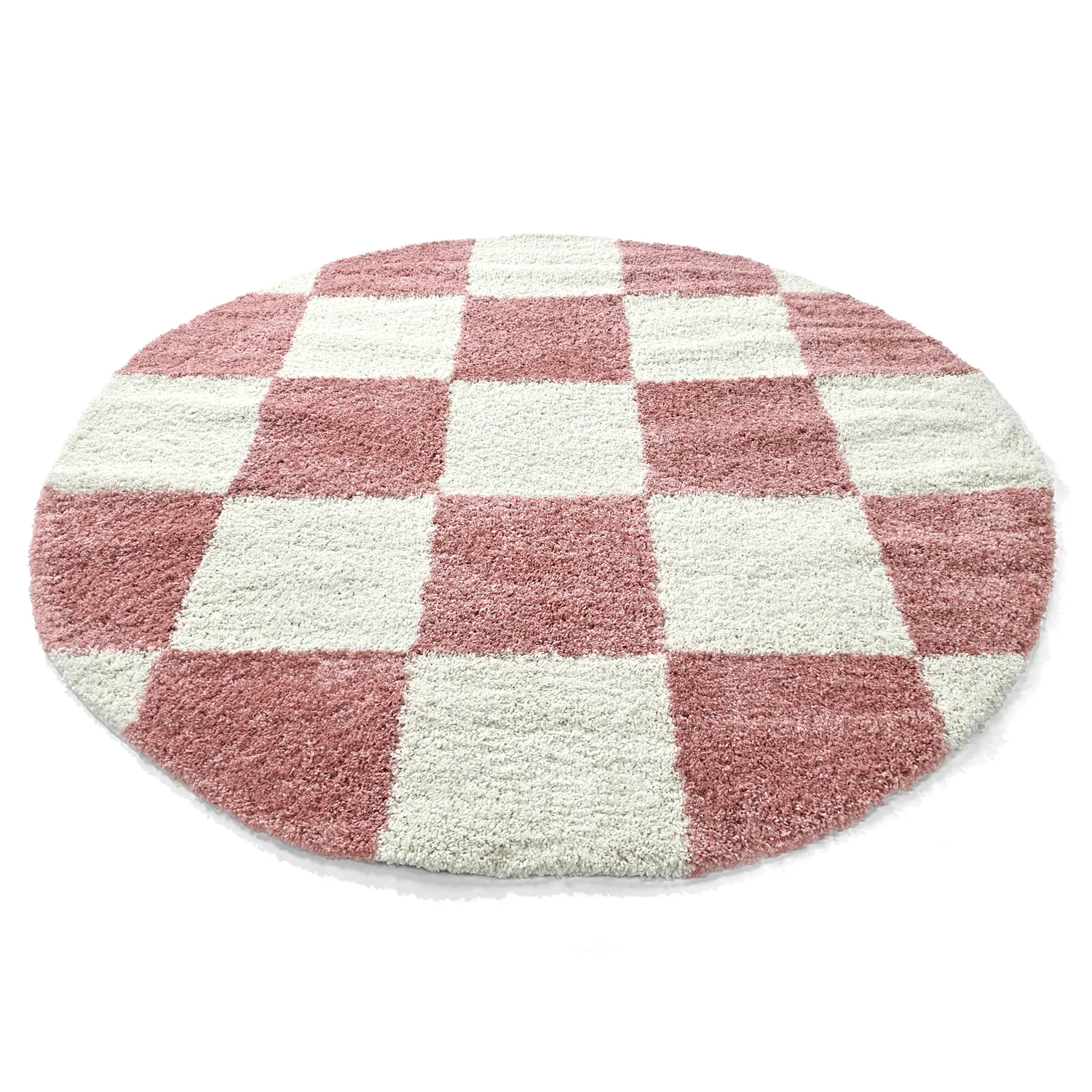 Round rugs - Gordes (pink/white)