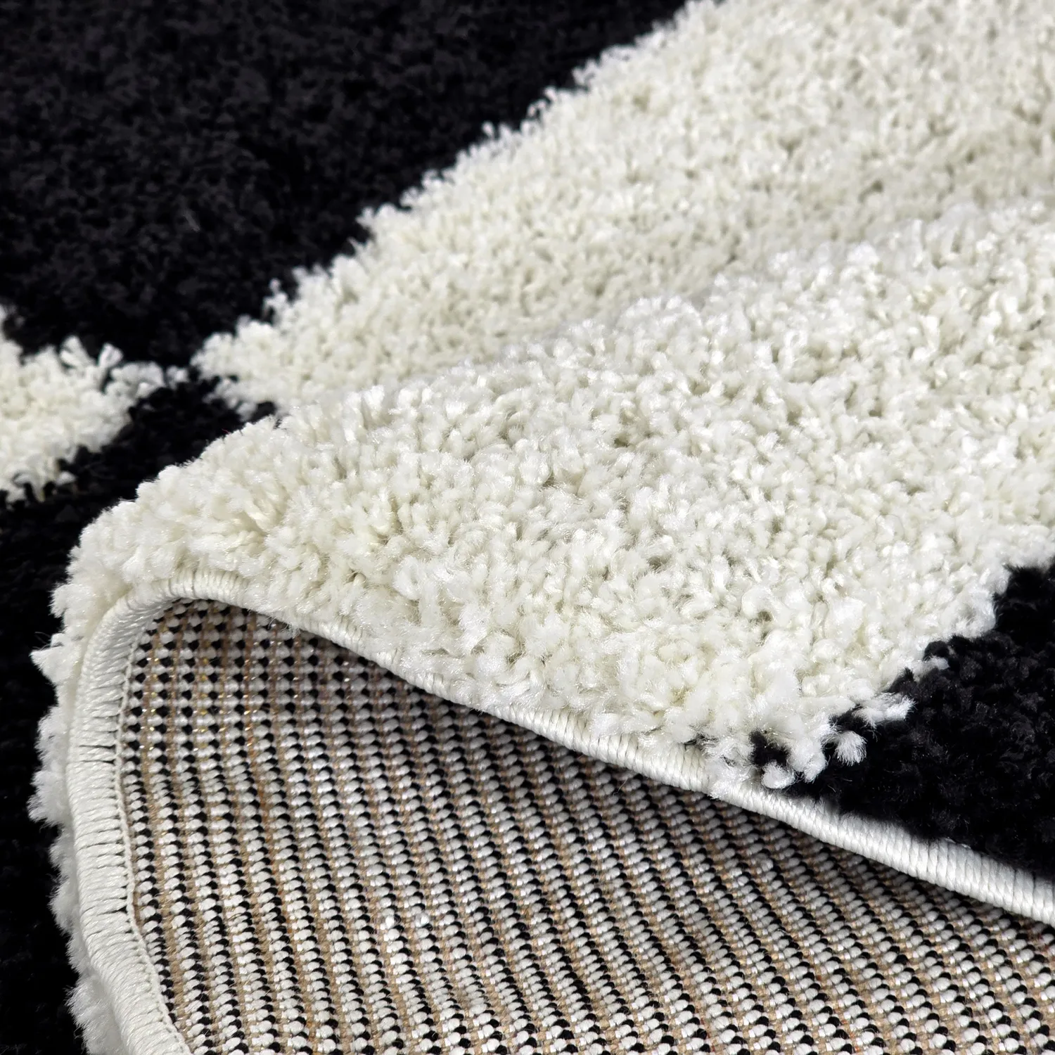 Round rugs - Gordes (black/white)