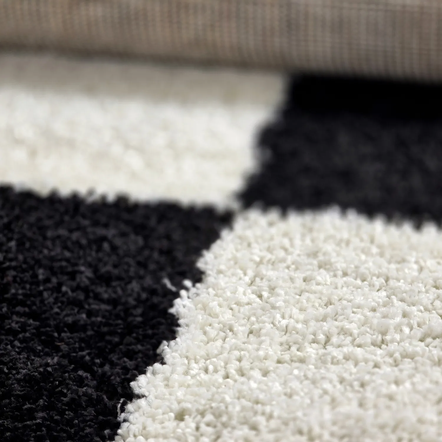 Round rugs - Gordes (black/white)