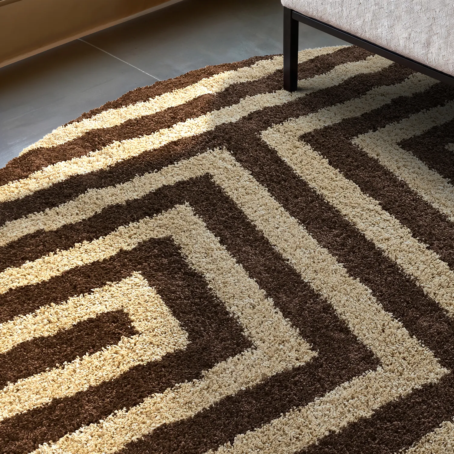 Round rugs - Imilchil (beige/brown)