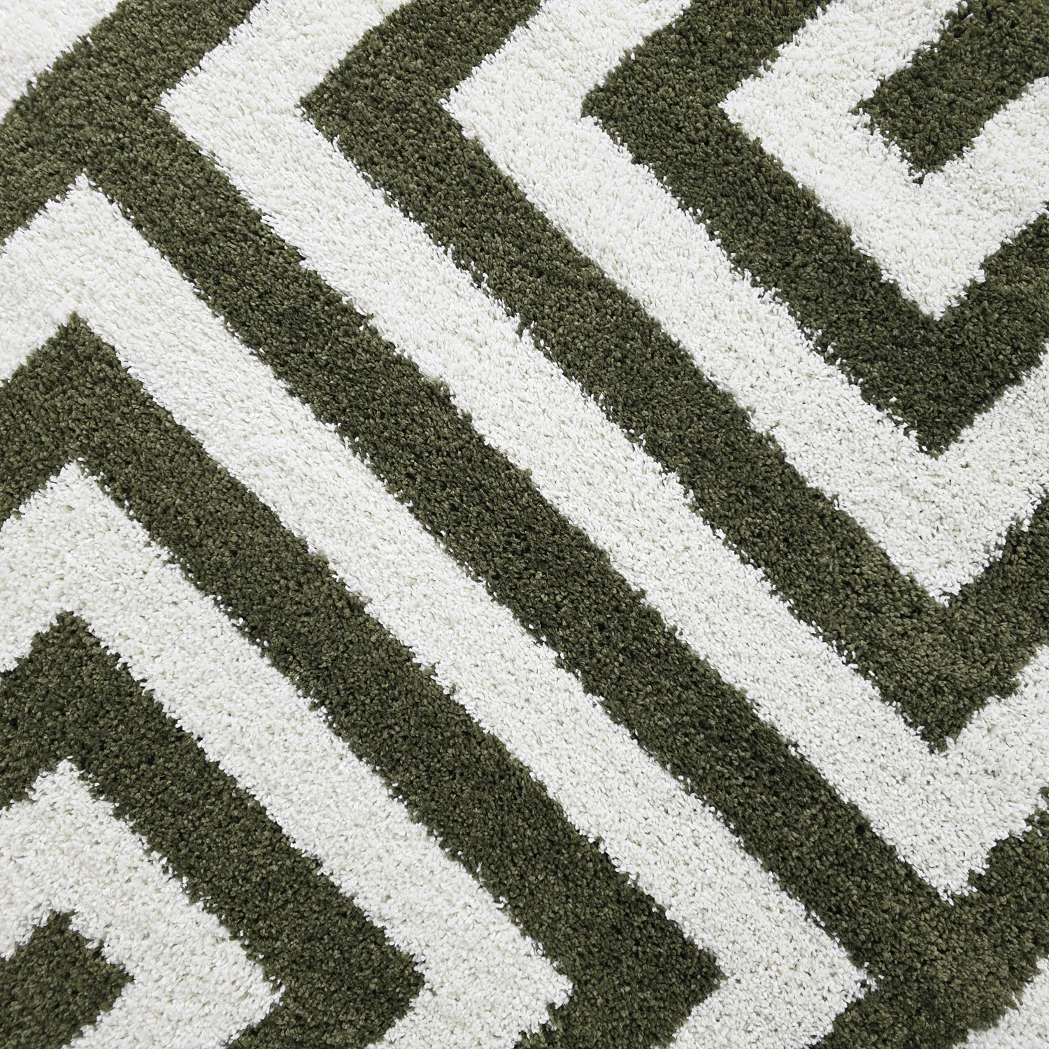 Round rugs - Imilchil (white/green)